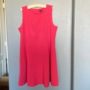 Very Pink Sleeveless Knee Length Dress